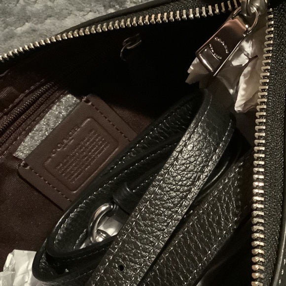 NWT Coach Charlotte Shoulder Bag Beautiful Refined Pebble Leather - Picture 5 of 13